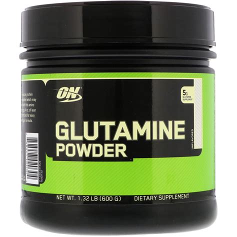 Optimum Nutrition Glutamine Powder Unflavored Lb G Byclue