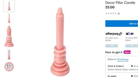 Kmart Australia New 5 Candle Item Resembling Sex Toy Causes Stir Online Daily Telegraph