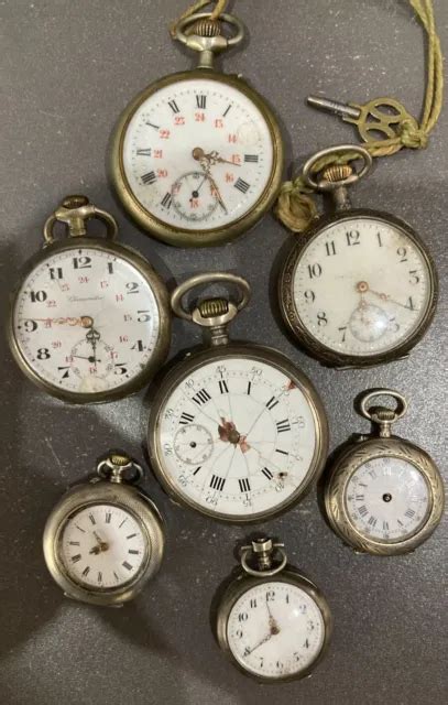 LOT DE 7 Montres Gousset Mécanique Ancienne EUR 70 00 PicClick FR