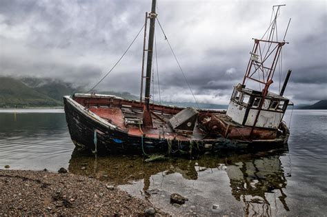 Wallpaper Ship Boat 500px Sea Reflection Sky Scotland