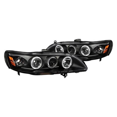 Spyder Black Led Halo Projector Headlights