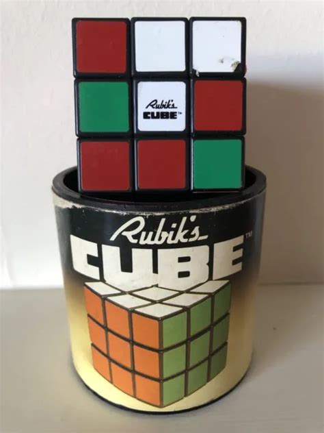 Vintage Original Boxed Rubiks Cube 3x3 Puzzle Retro Toy Rubric Rubix