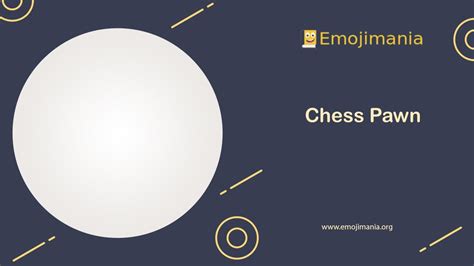 ♟ Chess Pawn emoji Copy & Paste - Emojimania