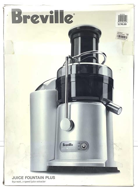 Lot Breville Juice Fountain Plus Juice Extractor