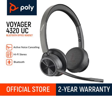 Poly Voyager 4320 Uc Stereo Usb A Headset Bt700 Usb A Adapter Lazada Ph