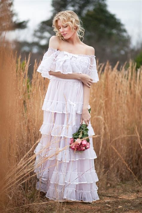 Peasant Style Wedding Dress