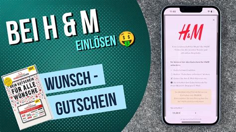 Wunschgutschein bei H M einlösen Wie geht das Anleitung