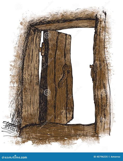 Puerta Antigua Vector Ilustraci N Del Vector Ilustraci N De Madera