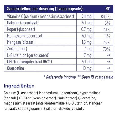 Vitakruid Gebufferde Vitamine C Vega Capsules Plein Nl