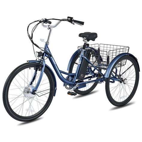 "24"" Adult Electric Tricycle with Basket, 250W UL 2271 Certified 36V ...