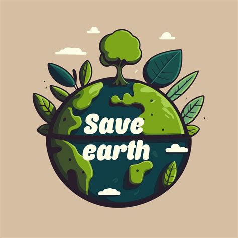 Save Planet Earth World Globe Green Environment And Earth Day Concept