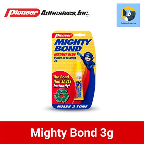 Pioneer Mighty Bond Instant Glue 3 Grams Bonds In Seconds Lazada PH