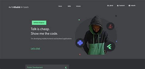 Github Khalid Alsaleh Devflutterportfolio A Portfolio App Built