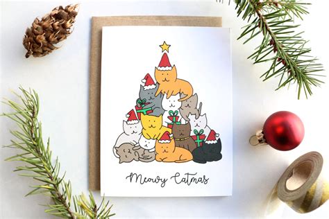 Meowy Catmas Christmas Card