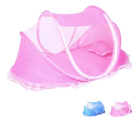 Cuna Moisés Plegable Portátil Mosquitero Bebe Colchon Color Rosa