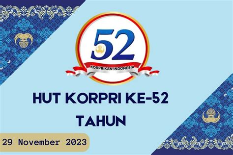 Tema Hari Korpri Korprikan Indonesia Peringatan November Pakai