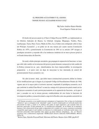 El Principio Acusatorio Y El Axioma PDF