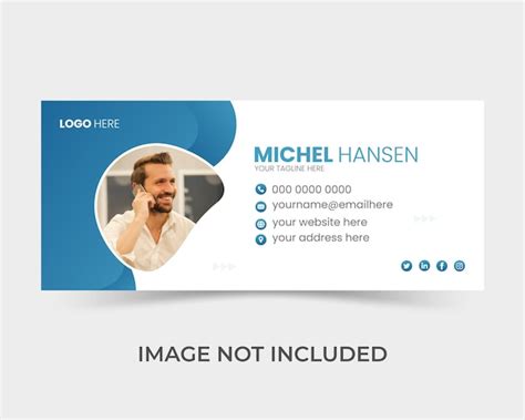 Premium Vector Vector Corporate Business Email Signature Design