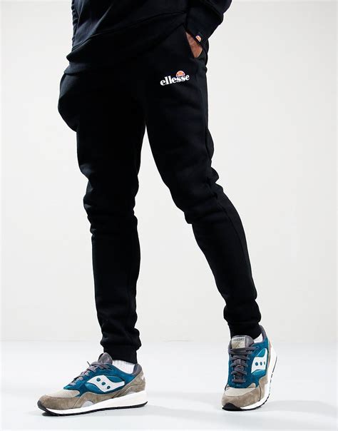 Ellesse Granite Jog Pants Black Terraces Menswear