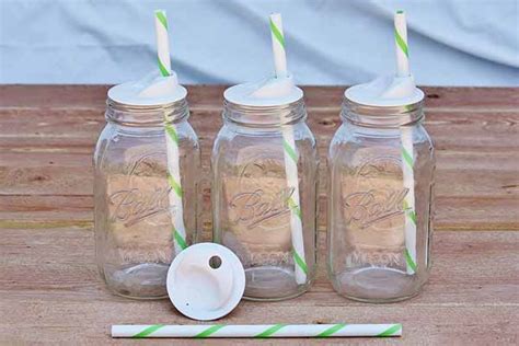 Mason Jar Lids with Straw - Mason Jar Accessories | Pressure Cooker Outlet