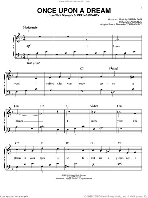 Lawrence Once Upon A Dream For Piano Solo Chords Interactive Sheet Music