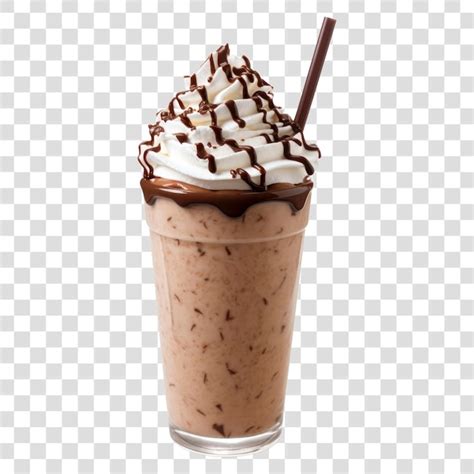 Png Chocolate Frappuccino Milkshake Smoothie Dessert Premium Ai