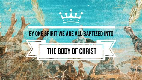 Pastor John By One Spirit We Are All Baptized Into The