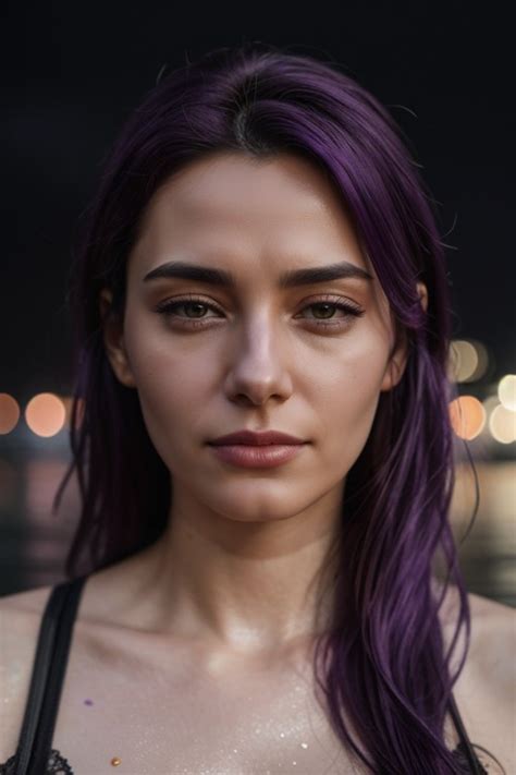 Medium Ass Sad Purple Hair AI Porn