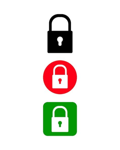 Premium Vector | Lock sign icon