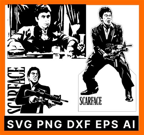 Scarface Svg Tony Montana Svg Alpa Ino Svg Movie Svg Dfx Eps Etsy