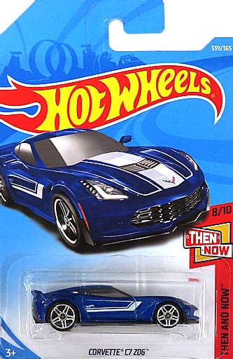 1 64 CORVETTE C7Z 06 Blue X White Hot Wheels THEN AND NOW FKB16 D7C3 Toy Hobby Suruga