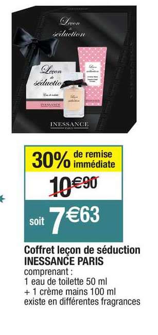 Promo Coffret Leçon De Séduction Inessance Paris chez Migros France