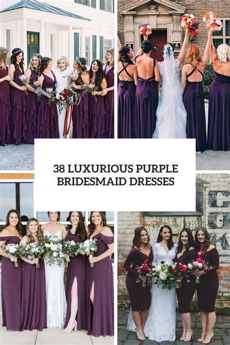 Dark Purple Bridesmaid Dresses