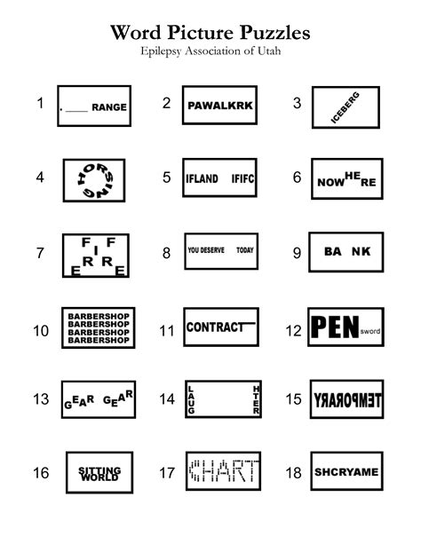 Free Printable Brain Teasers Adults - Free Printable A To Z