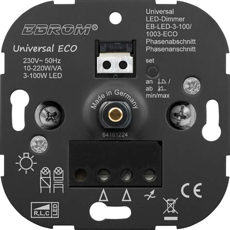 EBROM Unterputz UNIVERSAL LED Dimmer Der AllesDimmer Drehdimmer