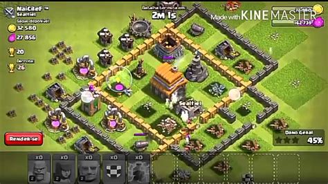 Primeiro Video Oficcial Do Canal Clash Of Clans Perdi Feio YouTube