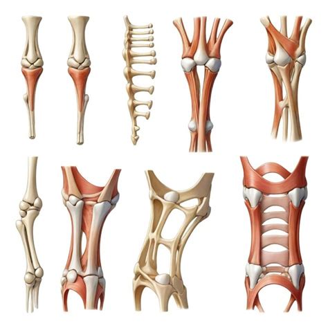 A set of bones and bones for the knee and knee | Premium AI-generated ...