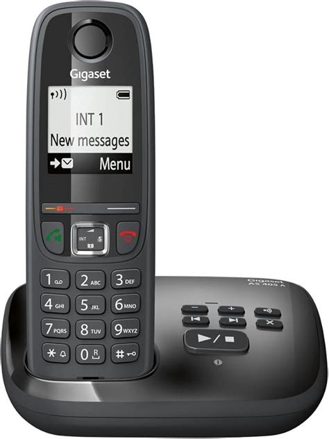 Gigaset As A T L Phone Sans Fil Dect Avec R Pondeur Noir Amazon Fr