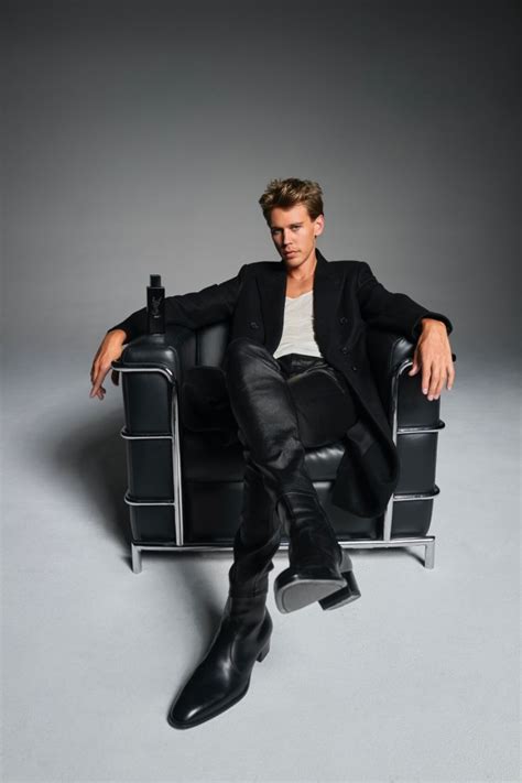 Austin Butler Poses in Leather Boots for YSL Beauty's 'Myself' Scent