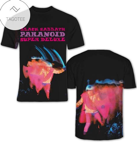 Us Shop Black Sabbath Paranoid Album Cover Shirt Jethro Us Shop D T