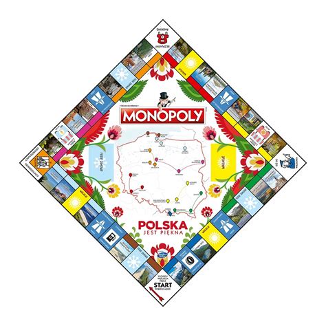 Monopoly Polska jest piękna gra planszowa 9362765417 oficjalne