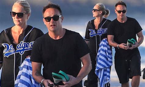 Ant Mcpartlin And Wife Anne Marie Take An Afternoon Stroll On Beach Ahead Of Im A Celeb Launch