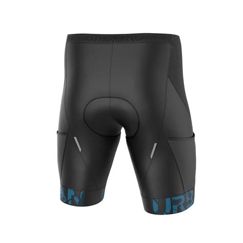 Men's Pro Padded Cycling Shorts with Hidden Cargo Pockets - Urban Cycling Apparel