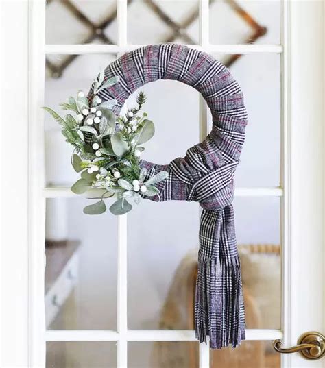 How To Make Scarf Wrapped Floral Wreath Online Joann Wreaths