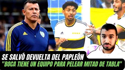 REACCIÓN BOCA TIENE UN EQUIPO PARA PELEAR MITAD DE TABLA CRACK