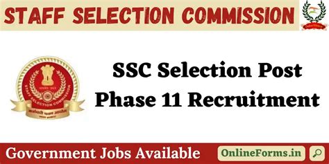 SSC Selection Post Phase 11 Final Answer Key 2023 5369 Vacancy