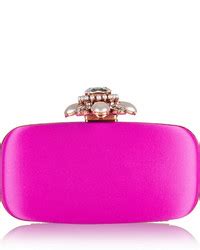 Oscar De La Renta Goa Embellished Satin Clutch 1 450 NET A PORTER