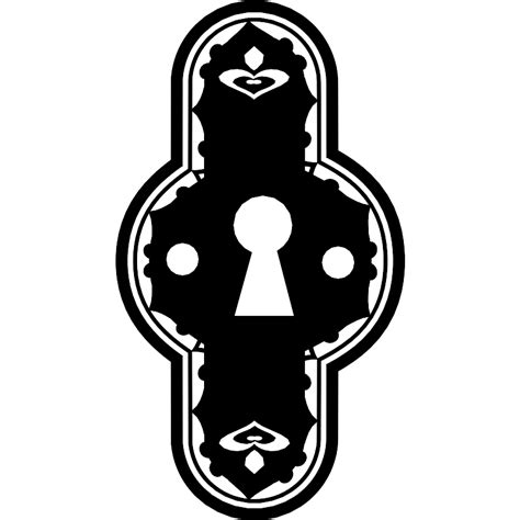 Keyhole In Vertical Decorated Rounded Shape Vector Svg Icon Svg Repo