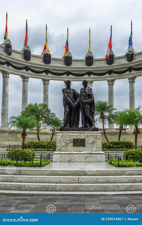 Hemiciclo De La Rotonda Monument In Guayaquil, Ecuador Stock Image ...