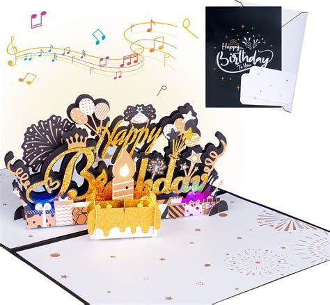 Carte D Anniversaire Cartes D Anniversaire Musicales Avec Lumi Re Et